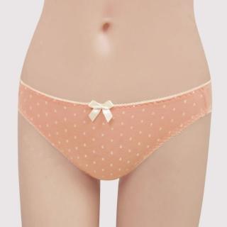 【瑪登瑪朵】S-Selec t  低腰三角網內褲(蜜粉橘)