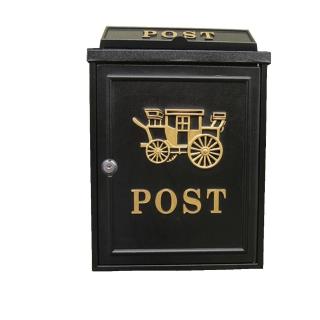 【PUSH!居家生活用品】英倫風金馬車個性化信箱郵箱郵筒報紙箱(I50)