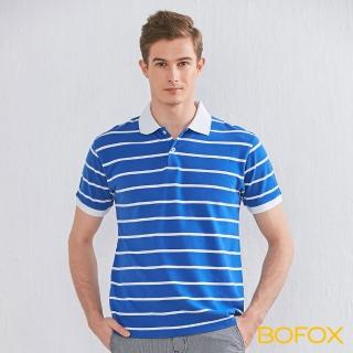 【BOFOX 寶狐】海軍風條紋POLO衫