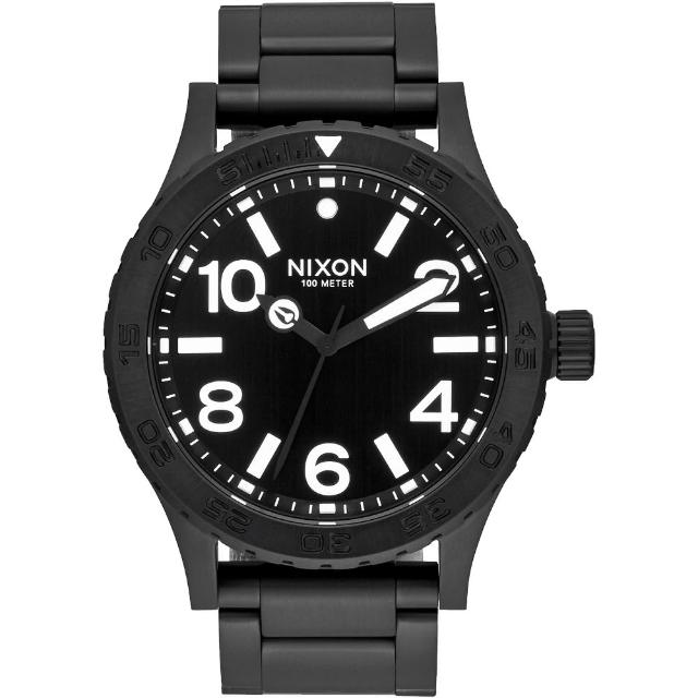 【NIXON】46 品牌潮流躍動運動腕錶-黑(A916001)便宜賣