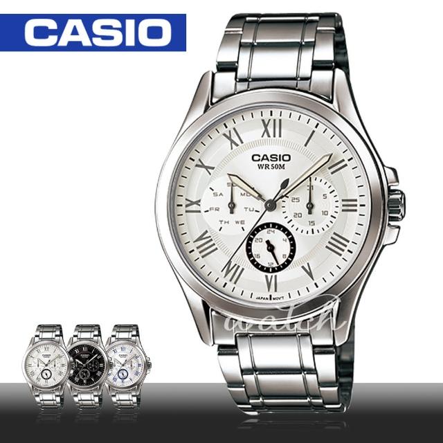 【CASIO 卡西歐】上班族推薦_商務休閒指針型男錶(MTP-E301D)售完不補