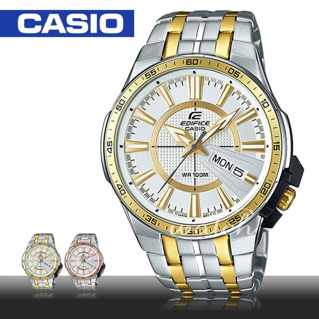 【CASIO 卡西歐 EDIFICE 系列】低調奢華_簡約指針型不鏽鋼男錶(EFR-106SG)