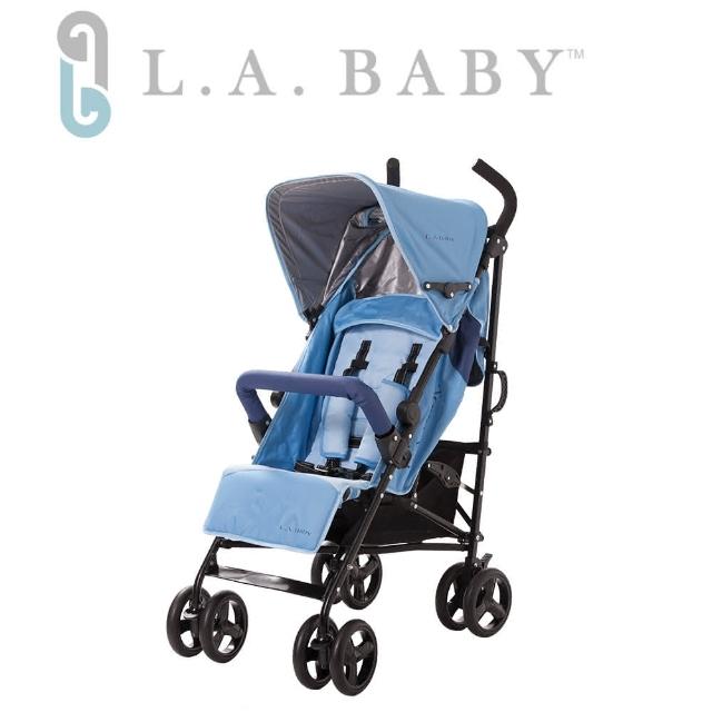 【美國 L.A. Baby】時尚輕便嬰兒手推車-藍色/紅色/黑色(共三色可選)
