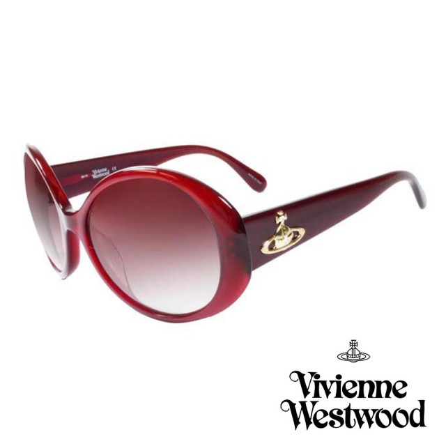 【Vivienne Westwood】英國精品時尚造型太陽眼鏡(VW69303-紅色)開箱