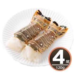 【華得水產】野生頂級龍蝦身4件組(120g/包)