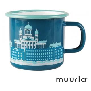【芬蘭Muurla】赫爾辛基海港琺瑯馬克杯-370ml(muurla 琺瑯杯 咖啡杯)