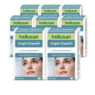 【Heilusan 好立善】EUREYE葉黃素8大複方軟膠囊30粒8盒組(游離型 玉米黃素 山桑子 維他命AB2CE鋅)