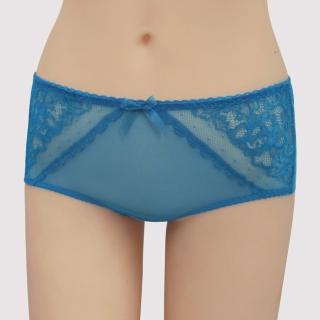 【瑪登瑪朵】挺樂Bra   低腰平口蕾絲內褲(土耳藍)