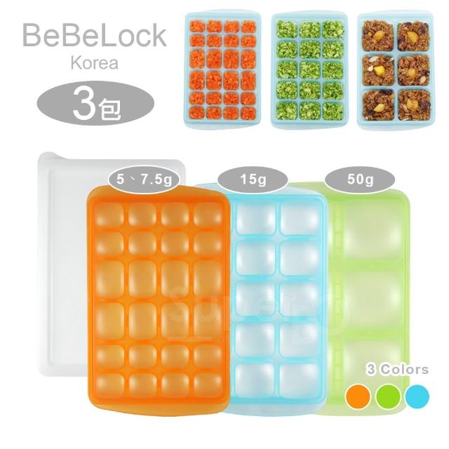 【BeBeLock】副食品連裝盒(24格+15格+6格-3入組)