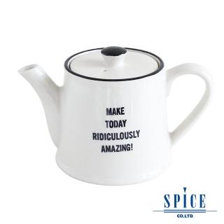 【日本 SPICE】典雅 氣質風 白色 陶瓷紋理(茶壺杯)