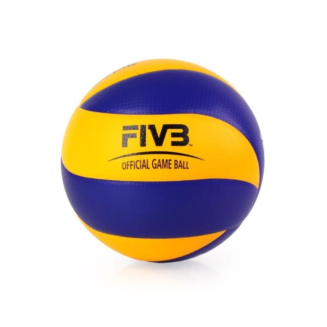 【MIKASA】超纖皮製比賽級排球MVA200 - 5號球 FIVB指定球(藍黃)福利品出清