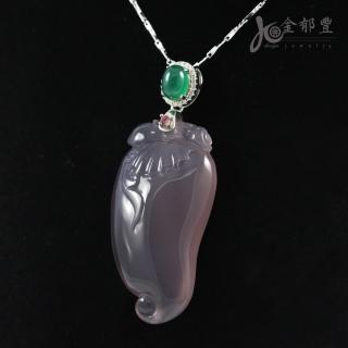 【金郁豐】冰透雅致天然帝王紫玉髓項鍊