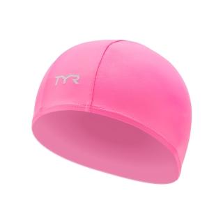 【美國TYR】泳帽 萊卡 成人 Lycra Swim Cap Pink(台灣總代理)