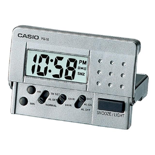 【CASIO】簡單攜帶款數位液晶鬧鐘(PQ-10D-8)