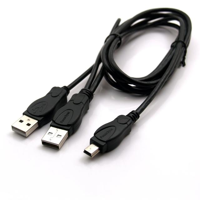 【群加 PowerSync】USB2.0 2A公對迷你5pin 高速連接線(U2AMI5)