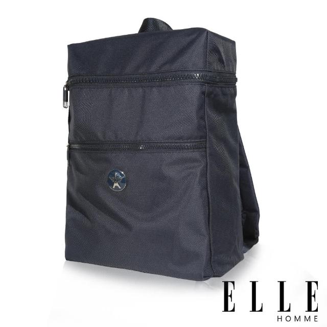 【ELLE HOMME】巴黎風輕旅商務大容量機能後背包(藍 EL83893-08)促銷商品