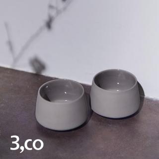 【3 co】水波提樑小杯-灰(2件式)