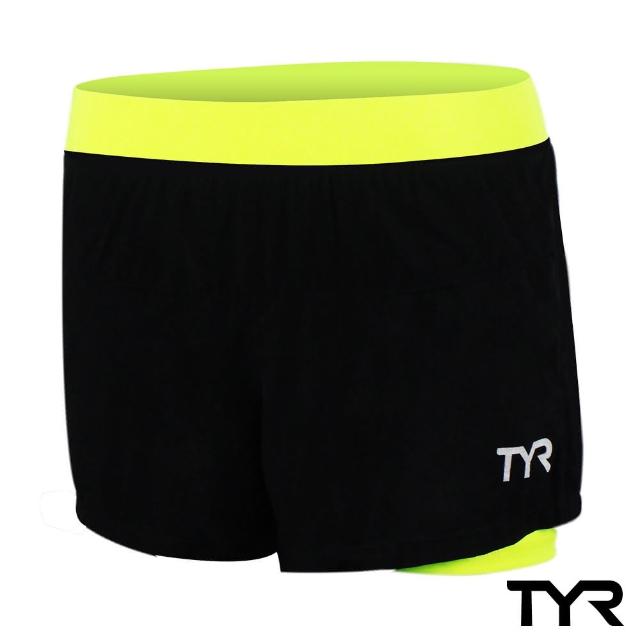 【美國TYR】短褲 透氣 排汗 女款 Ladies Running Short Lime(台灣總代理)