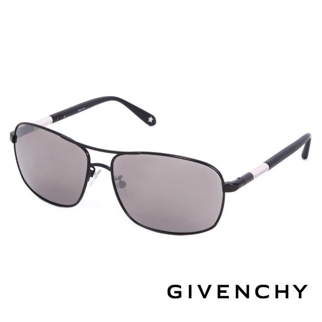 【GIVENCHY 法國魅力紀梵希】都會玩酷飛行員復古太陽眼鏡(-黑色-GISGV4110531)哪裡買便宜?