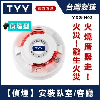 【TYY】光電式偵煙型住宅用火災警報器(單獨型/國台語音警報音/Panasonic專用鋰電池/台灣製造)