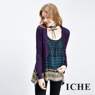【ICHE 衣哲】羊毛輕暖純色針織外套 三色