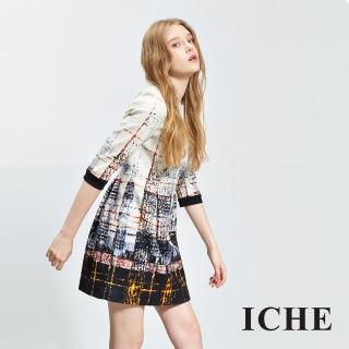 【ICHE 衣哲】滿版印花造型洋裝