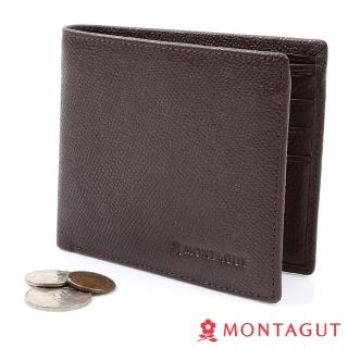 【MONTAGUT夢特嬌】頭層牛皮真皮 短夾(5卡1照2夾1零)