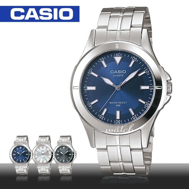 【CASIO 卡西歐】簡約時尚_防水_不鏽鋼錶帶_礦物玻璃_指針男錶(MTP-1214A)網路狂銷