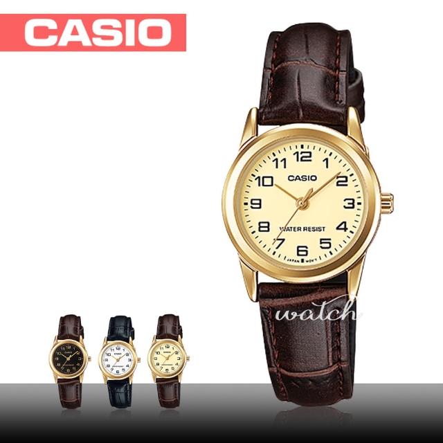 【CASIO 卡西歐】簡約時尚_皮革錶帶_生活防水_礦物玻璃_指針女錶(LTP-V001GL)網友評價