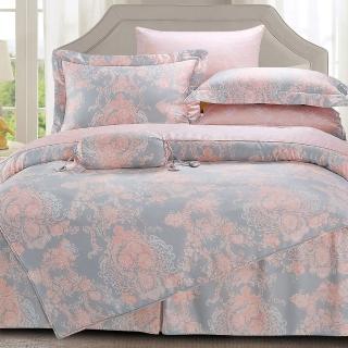 【GiGi居家寢飾生活館】100%純天絲TENCEL雙人七件式兩用被床罩組(狄安娜 雙人5x6.2尺)