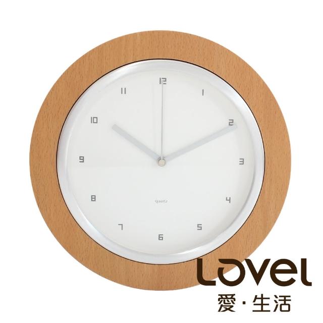 【LOVEL】26cm無印風格木框壁掛時鐘(W260-NT)買到賺到