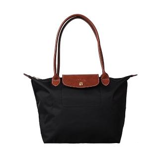 【LONGCHAMP】經典PliageR摺疊款式造型長把水餃包(小/黑)