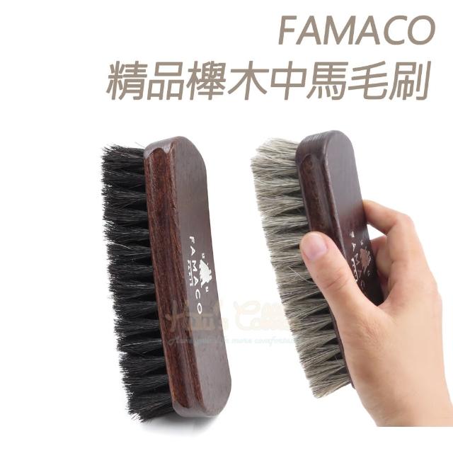 【○糊塗鞋匠○ 優質鞋材】P71 法國 FAMACO精品櫸木中馬毛刷(支)強檔特價