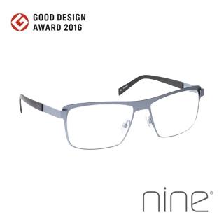 【nine 眼鏡】丹麥設計日本手工製造 EDGE系列光學眼鏡-(灰藍 EDGE 2227 SEA)