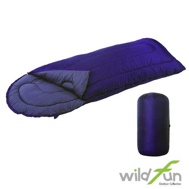 【WildFun 野放】加大型舒適睡袋(紫色)