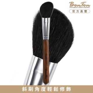 【BonTon】原木系列 斜修容/腮紅刷RTJ07 特級尖峰羊毛