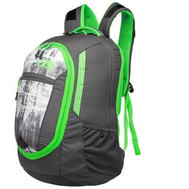 【美國 The North Face】新款 PIVOTER 輕量抗撕裂多功能後背包27L_可容15吋筆電(CHJ8 墨灰/氪綠 V)