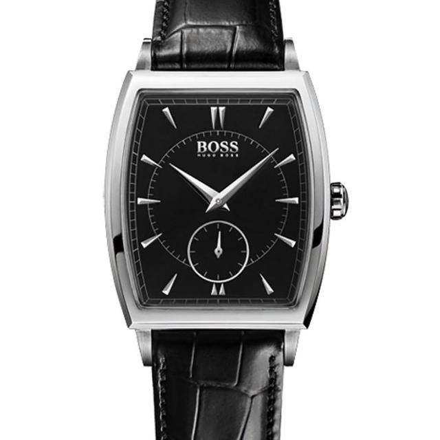 【Hugo Boss Black】簡約酒桶流線時尚計時腕錶34MM(H1512845)