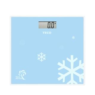 【TECO 東元】歐風電子體重計 (無附贈電池／站上自動開機 自動關機 藍色 體重機)
