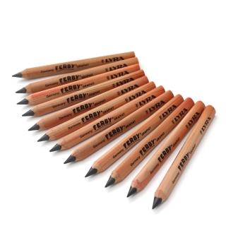 【LYRA】兒童三角原木鉛筆12cm(12入)|大三角鉛筆 短12支 三角筆 粗鉛筆 粗三角鉛筆 學齡前鉛筆