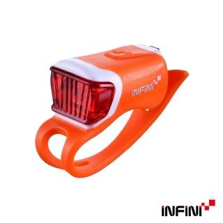【INFINI】ORCA I-204R 鯨魚USB充電式紅光警示燈(橘)