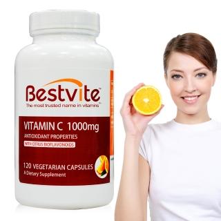 【美國BestVite】必賜力維生素C-1000膠囊1瓶(120顆)