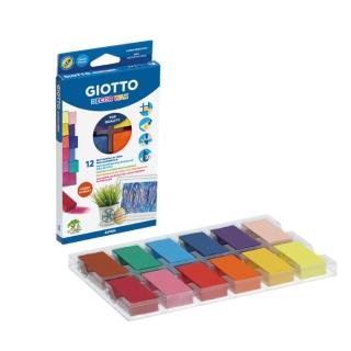 【GIOTTO】兒童蜜蠟磚(12色)｜無毒蠟筆 兒童蠟筆 不沾手 無毒 不易斷 華德福風格