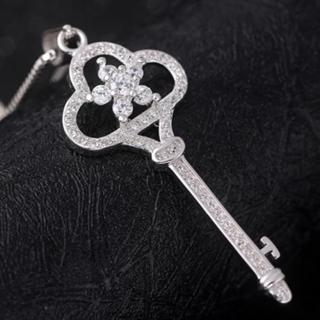 【米蘭精品】項鍊鑲鑽流行銀飾品(時尚星星古典鑰匙母親節情人節生日禮物73am163)