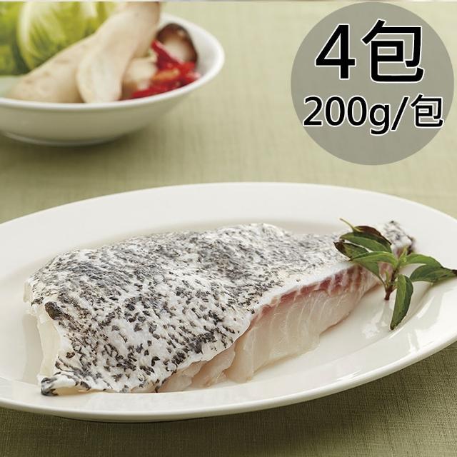 【天和鮮物】龍虎斑帶皮魚排4包(200g/片)