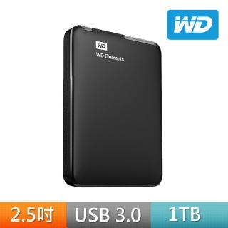 【WD 威騰】★Elements 1TB 2.5吋行動硬碟(WESN)