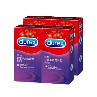 【Durex杜蕾斯】超潤滑裝保險套(12入x4)