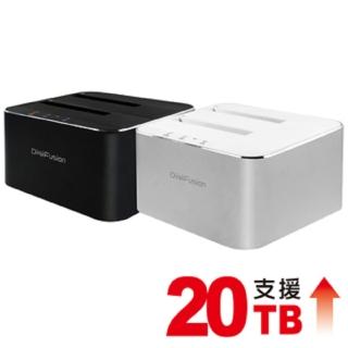 【伽利略】USB3.1 Gen1 2.5/3.5吋 雙SATA 鋁合金硬碟拷貝機銀(RHU08MB)