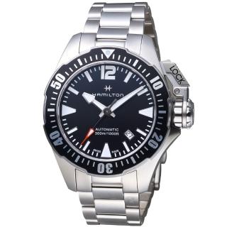 【Hamilton 漢米爾頓】卡其海軍系列蛙人腕錶(H77605135)