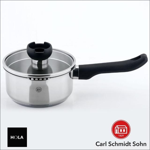 【HOLA】Carl Schmidt Sohn 亞倫不鏽鋼單柄湯鍋 16cm